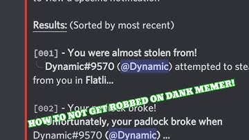 HOW TO NOT GET ROBBED IN DANK MEMER!