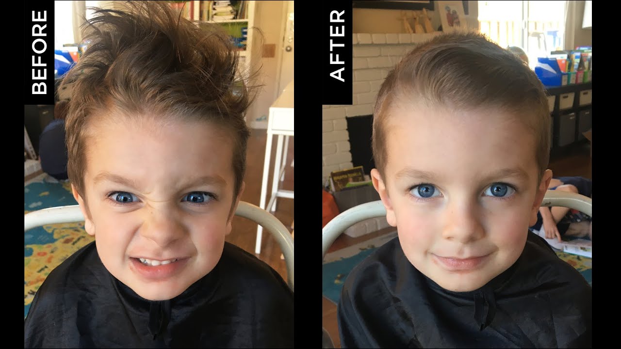 How to Cut Boys Hair Kids Hair Cut Toddler Haircut Boys Haircut