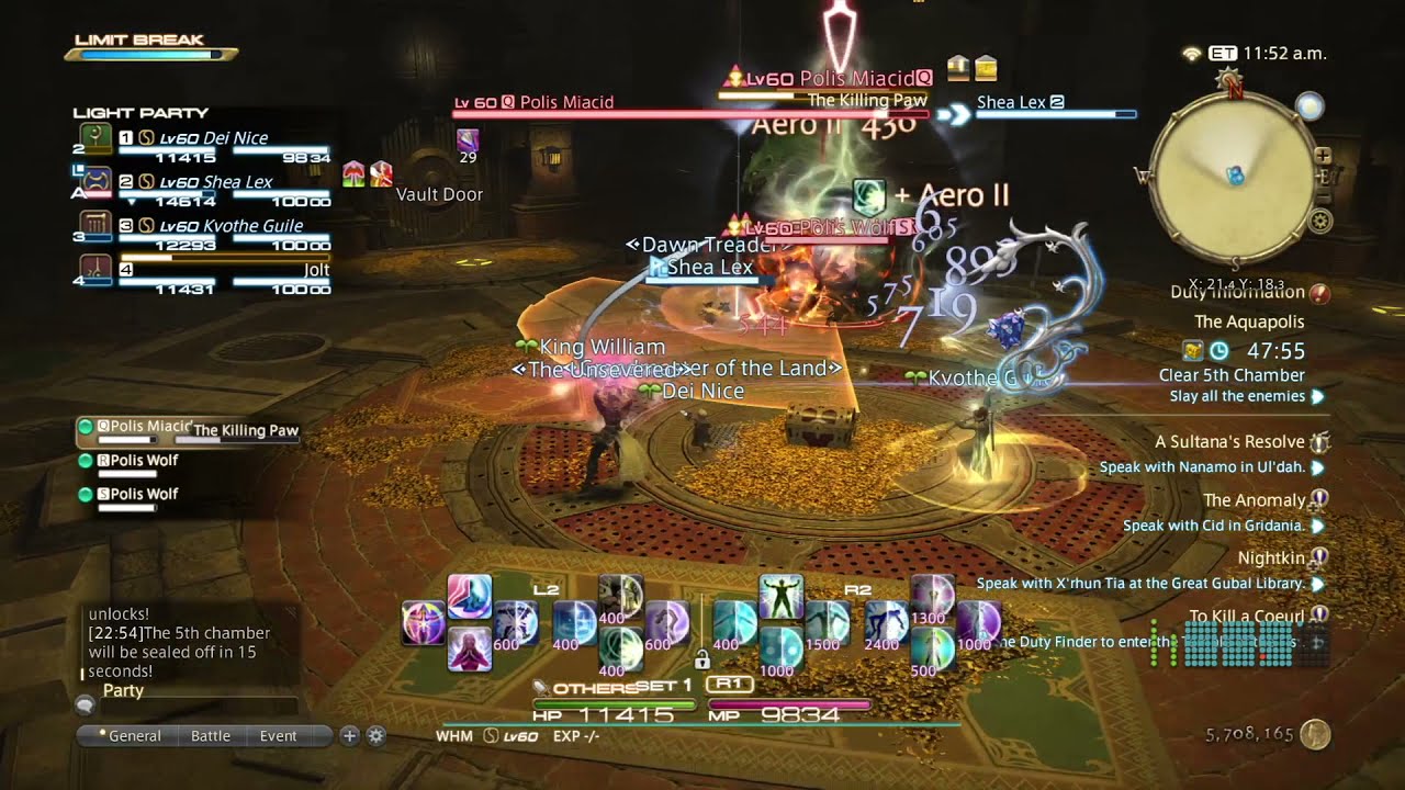 FFXIV - Treasure Hunt - The Aquapolis (Lv60)