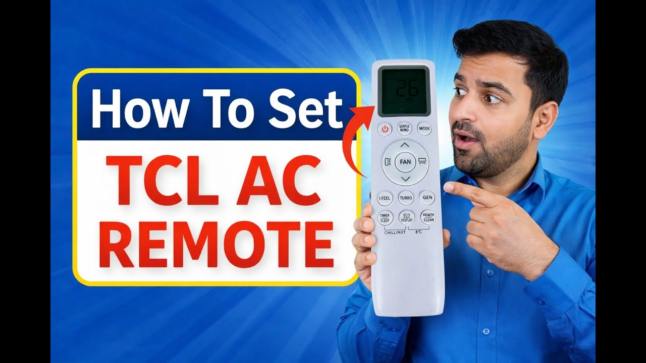 How To Set TCL AC Remote || TCL AC Remote Buttons Complete Guide in Urdu