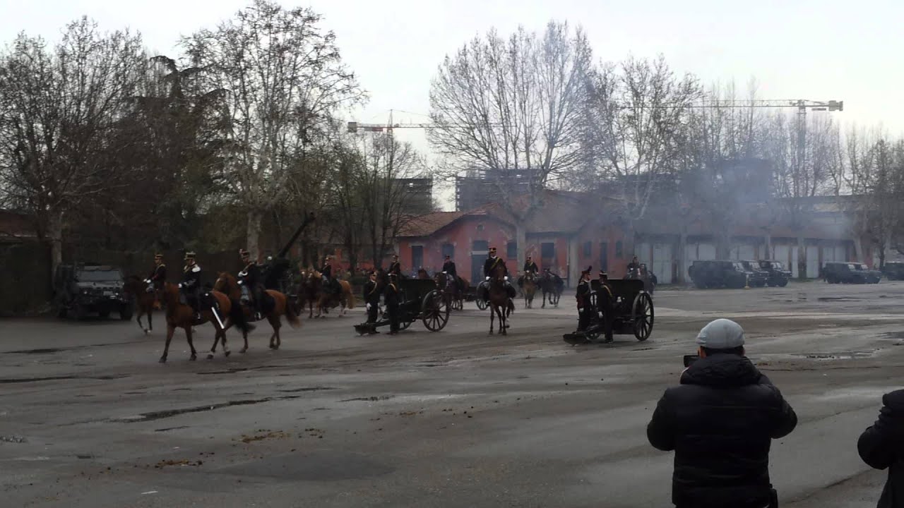 38° Raduno Voloire - 182° costituzione Batterie a Cavallo - Salve dei pezzi Krupp 75/27