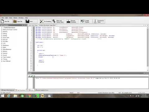 RobotC Control Structures Switch GR