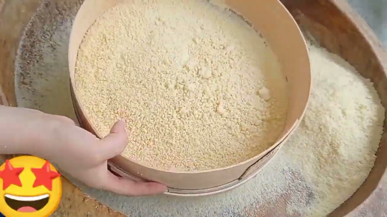 طريقة فتل الكسكس🇩🇿 الجزائري بكل التفاصيل هدي هيا الطريقة لي كانو يفتلو بيها زمان امهاتنا