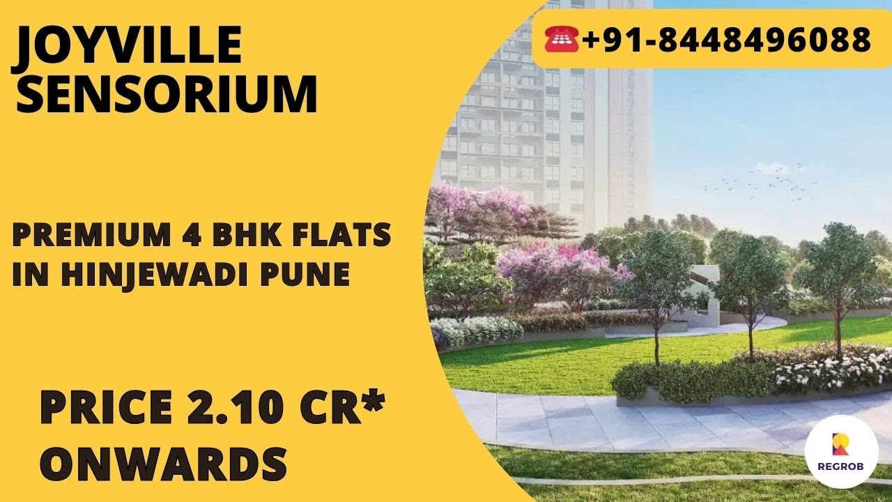 Joyville Sensorium by Shapoorji Pallonji |☎+91-8448496088 | 4 BHK Flats Hinjewadi Pune | ₹ 2.10 Cr*