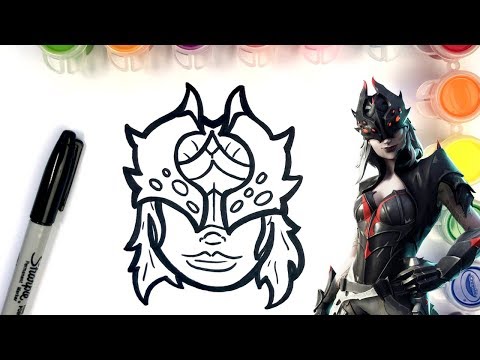COMO DESENHAR Arachne SKIN - Fortnite