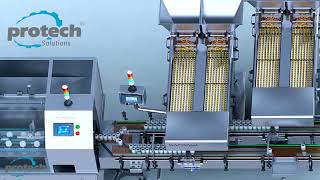Protech Solutions Automatic Capsule Tablet Vibration Counting Line
