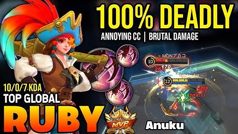 RUBY BEST BUILD 2022 | TOP GLOBAL RUBY GAMEPLAY | MOBILE LEGENDS✓