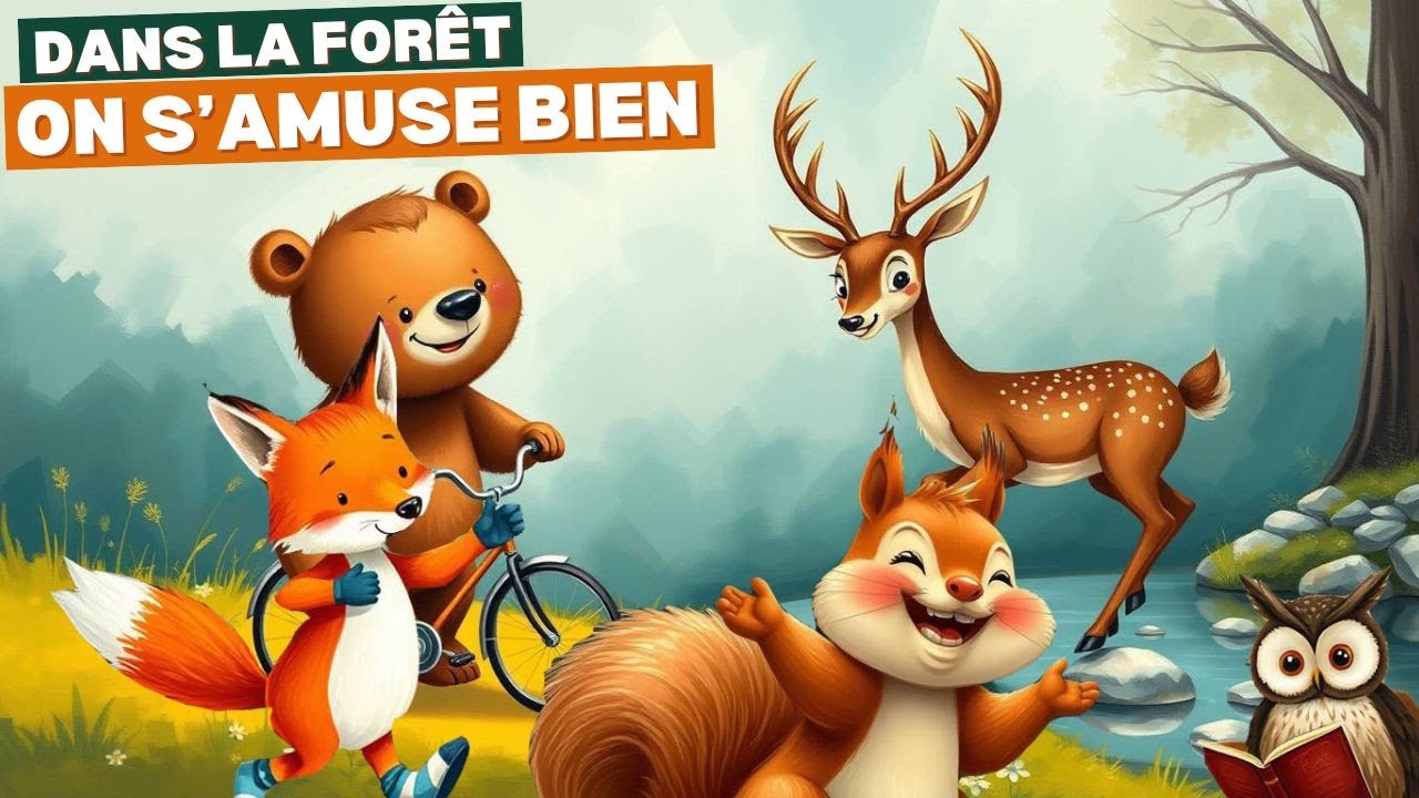 🦊🎶 Dans la forêt, on s’amuse bien – Chanson rigolote en français pour