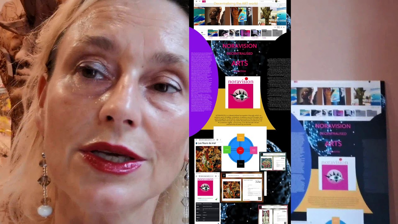 Noravision Decentralized Arts Ecosystem - blockchain based Art platform, Norma De Saint Picman