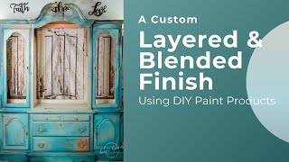 How to Layer Colors and Blend | Furniture Painting | Distressing | Chalk Style Paint