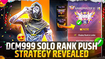 @DCM999 Solo Rank Push Startegy Revealed 🤯 | Solo Br Rank Push Tips And Tricks | #freefire