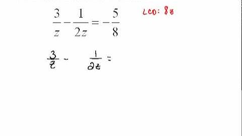 Solving Rational Equations pt. 1  5.4
