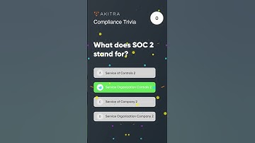 How Much Do You Know About SOC2? | Do You Know What SOC2 Stands for? | Learn with@akitra_inc| #shorts
