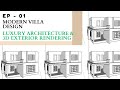 Ep - 01 Modern Villa Design | Luxury Architecture &amp; 3D Exterior Rendering#trending