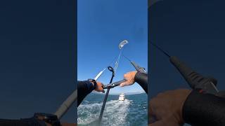 BIG Kiteloop behind tour boat #bayarea #kiteloop #kiteboarding #kitesurfing #sailing #fullsend