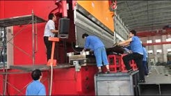 JINQIU 1600T CNC hydraulic press brake bending 30mm thickness oil pipe