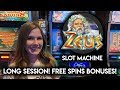 Original ZEUS Slot Machine! Long Session! Catching the BONUSES!!