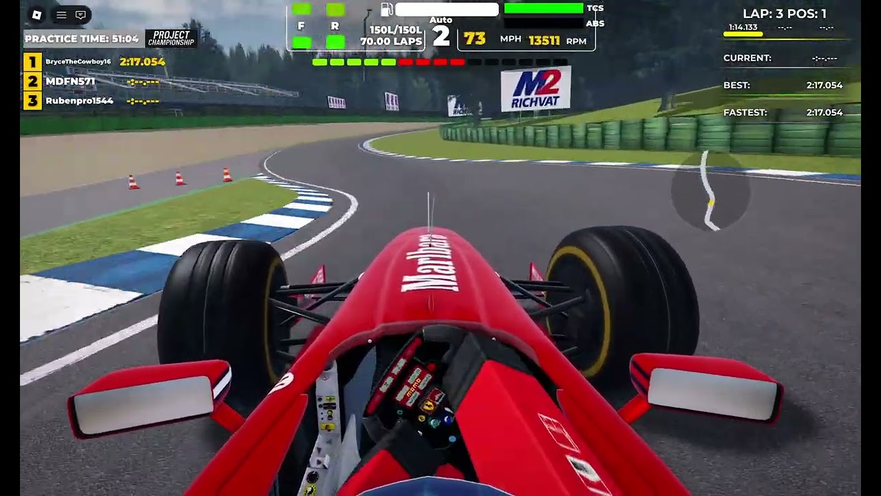 Michael Schumacher's Hotlap in Hockenheimring 1998 F300