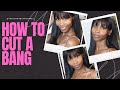 How to cut a bang! : Easy Hair tutorial for beginners #Hair #Haircut #Bang