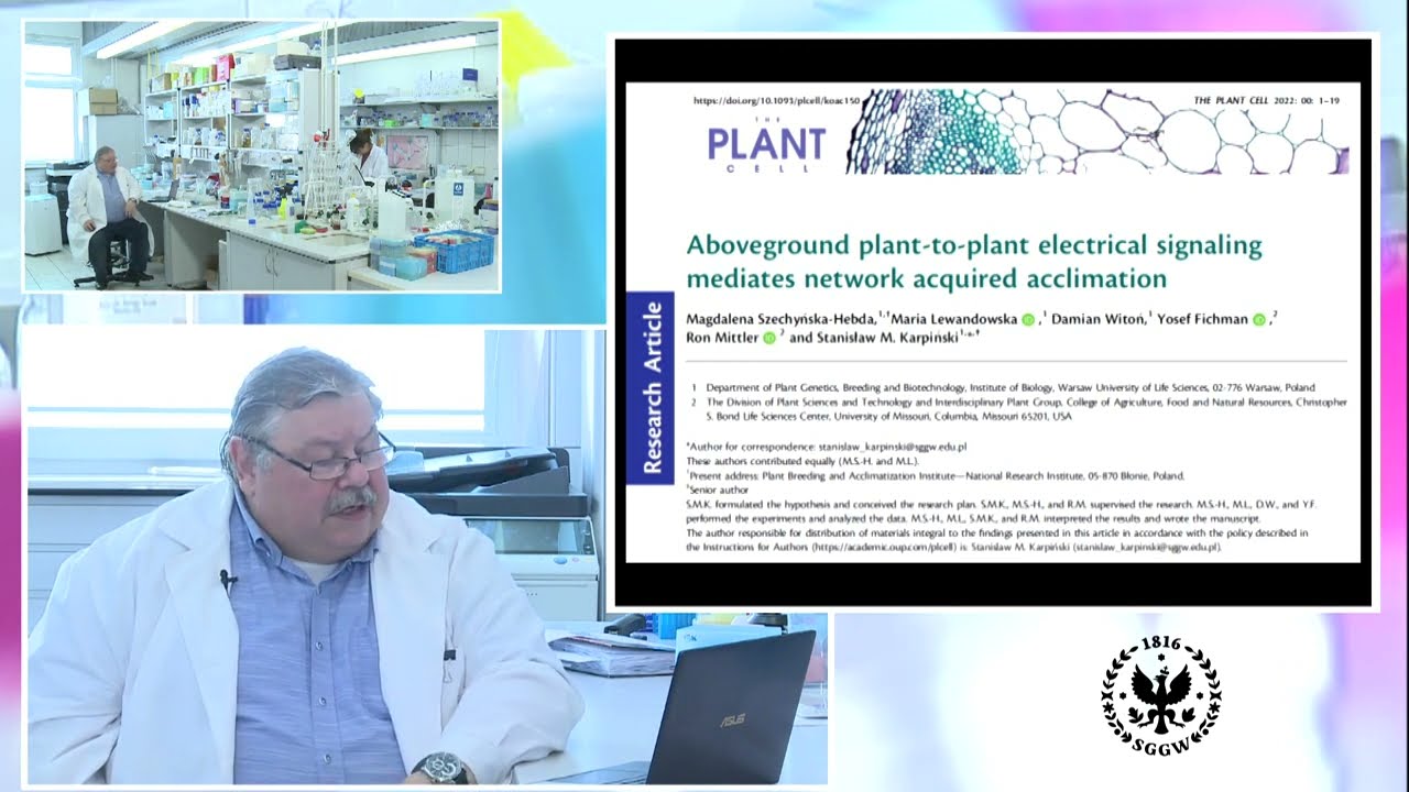 Network and systemic acquired acclimation and cellular light memory in plants, prof. S. Karpiński
