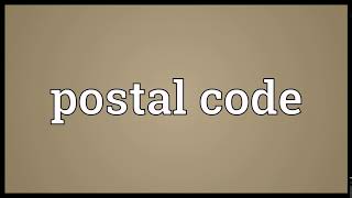 Postal code Meaning | Wordogram