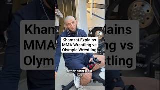 Khamzat Explains MMA Wrestling vs Olympic Wrestling #khamzatchimaev #khamzat #wrestling #ufc #mma