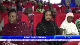 Food Sufficiency: Gov. Zulum Wants Stronger Collaboration With Maiduguri University