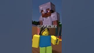 Minecraft Steve Vs Roblox Noob