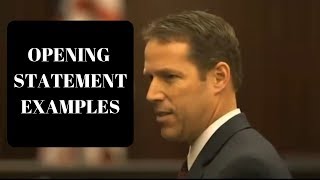Opening Statement Examples Part I