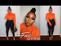 FULL GRWM: Hair (Top Knot Bun Tutorial) + Makeup + Outfit + Fragrance | Tamara Renaye