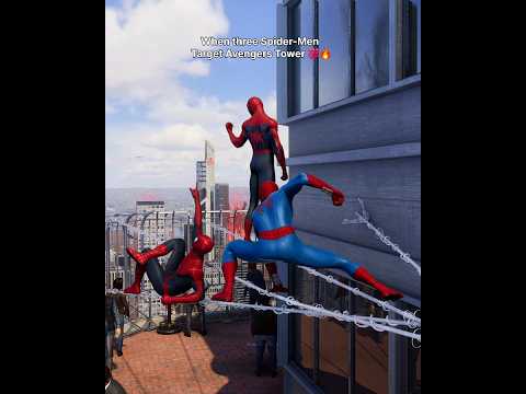 When Three Spider-Men Meet to Join the Avengers 💯🔥 PS5 #spiderman