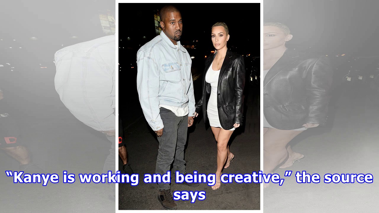 Kanye west working in europe 2 weeks after baby while kim kardashian's
