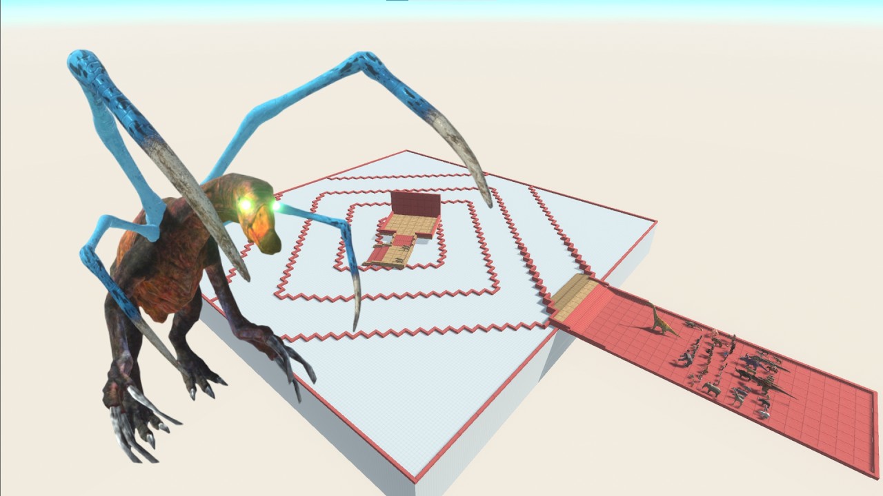 Escape from Therizinosaurus - The Last Survivor - Animal Revolt Battle Simulator #arbs #games #dino