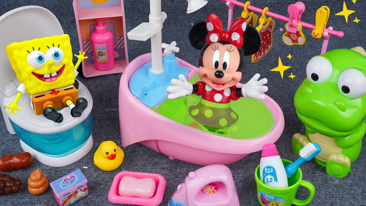 60 Minutes Ultimate Bathtub Toys Playset, Satisfying Unboxing Minnie Mouse Kitchen Set | Tina Review