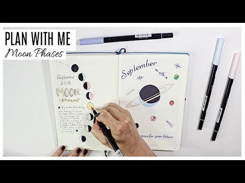 Video: Moon phases in september 2018