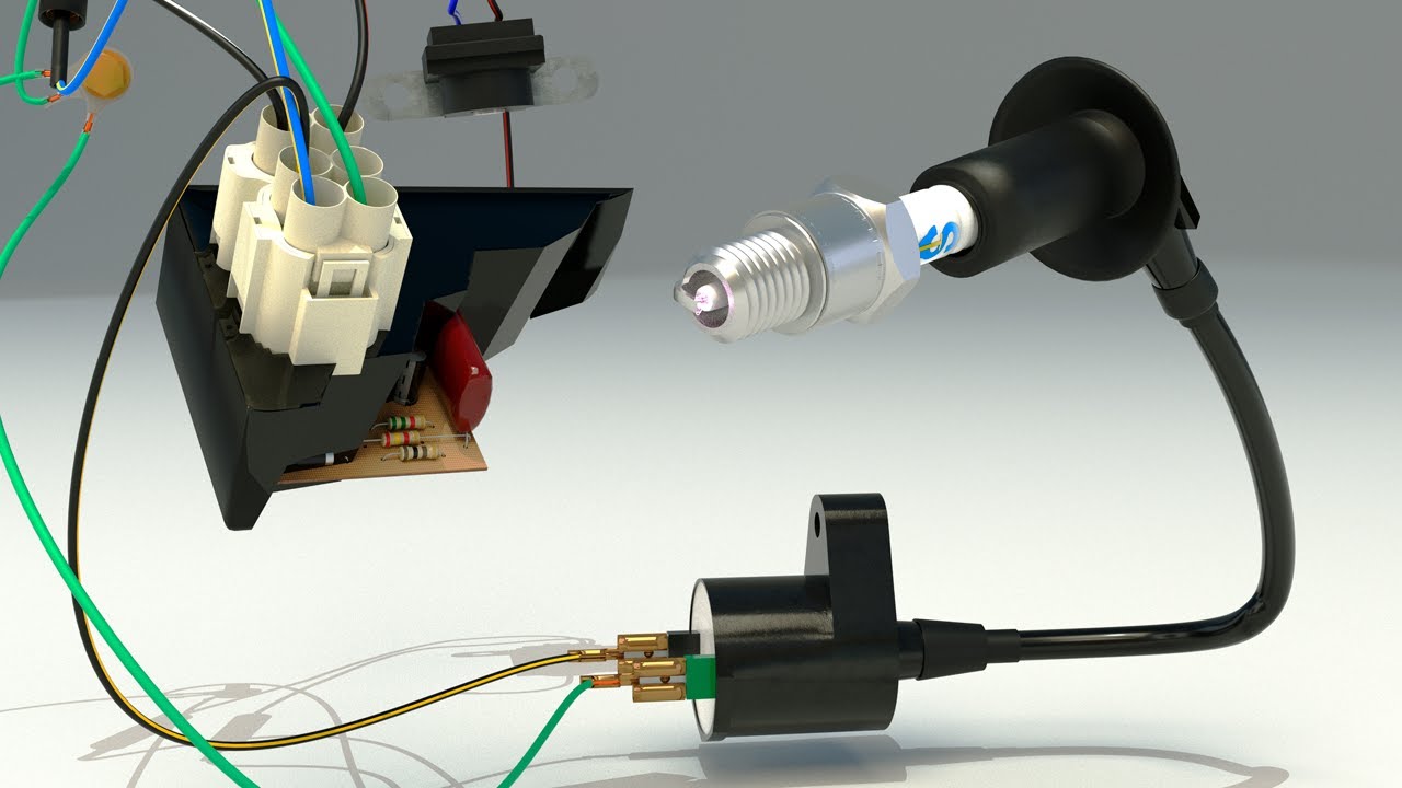 139qmb зажигание скутера, CDI-AC