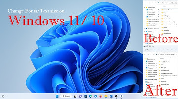 How to Change Font Text Size in Windows 11 10 Step by Step Tutorial   Make your Text More Readable