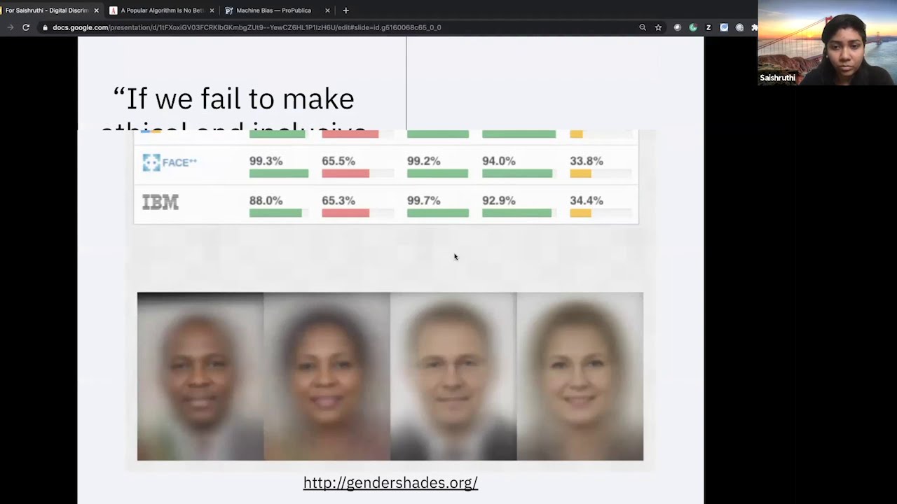 Digital Discrimination: Cognitive Bias in Machine Learning - Saishruthi Swaminathan