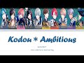 B-Project - Kodou*Ambitious lyrics (color coded kan/rom/eng)