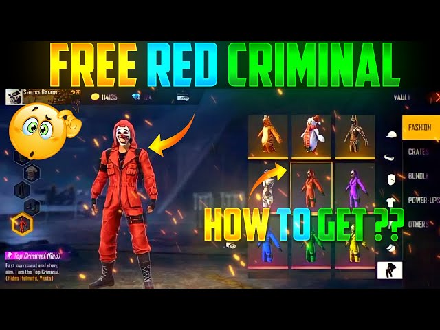 How To Get Red Criminal Bundle In Free Fire - No Glitch Permanent - With Z Archiver - 2021 class=