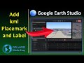 Google Earth Studio Tutorial | Add KML Placemark and Label Step by Step