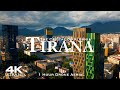 Tirana albania  drone aerial 4k  1 hour film of the capital of shqipria 2024 tirana