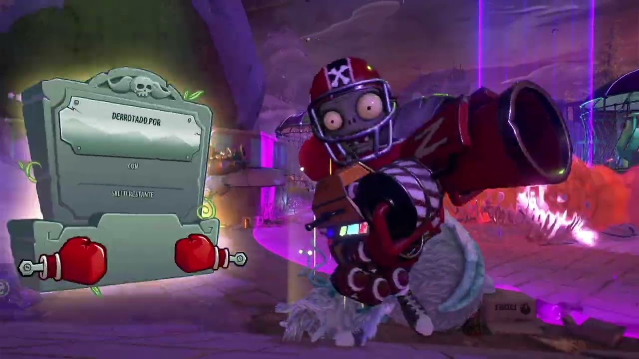 Plants vs Zombies GW 2 Jardines y Cementerios, Carnívora Tóxica, 16 Derrotados