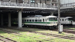2022/09/05 JR East: Test Run of 185 Series C1 Set with Classic Color Scheme at Omiya