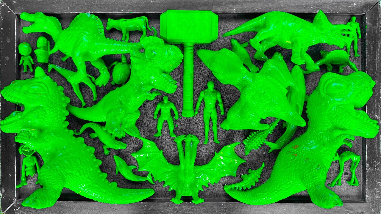 Jurassic World Dominion Dinosaurs: T-rex, Brachiosaurus, Catnap, Godzilla, Skibidi, Tung Tung Sahur