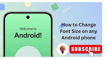 How to Change Font Size on any Android phone - Full Guide!