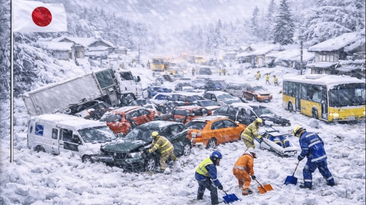 CHAOS in Japan Today! Deadly Snowstorm Paralyzes Aomori, Homes and