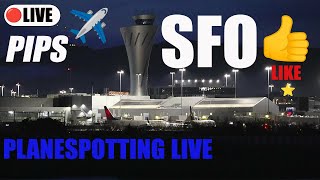 Live SFO Plane spotting:  Airport Action at San Francisco International Airport HEAVY Mania