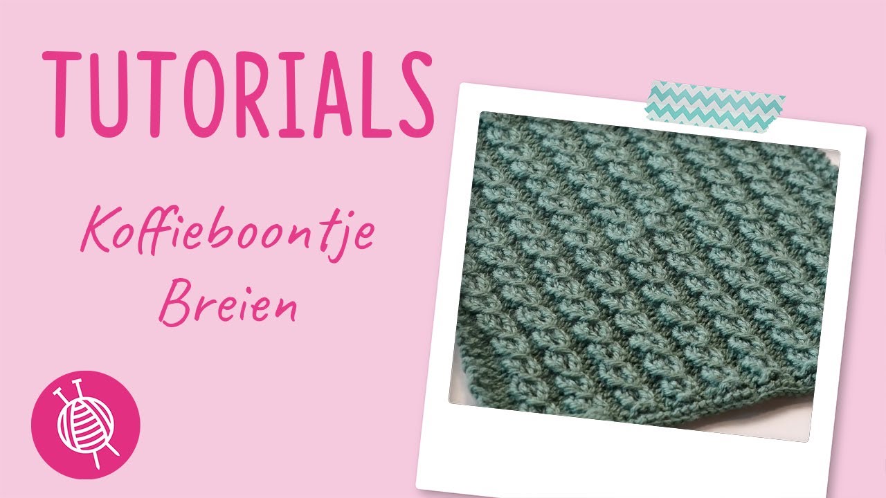 Koffieboontje Breien - Steek van de maand maart