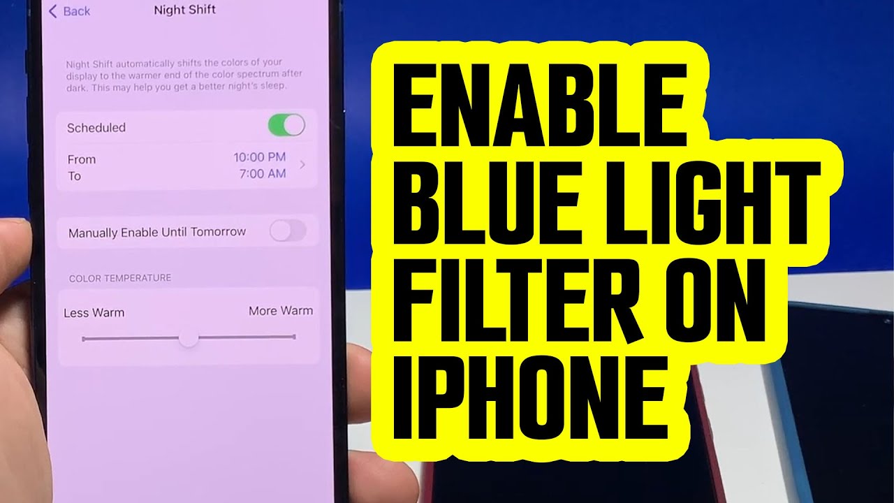 How to Filter Blue Light on Your iPhone – THL SLEEP